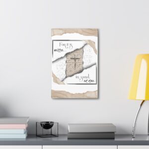 For it is Written Canvas Wall Art